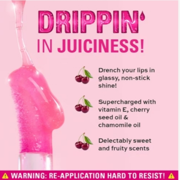 New Revolution Pout Lip Oil Watermelon Pink - Picture 3 of 4